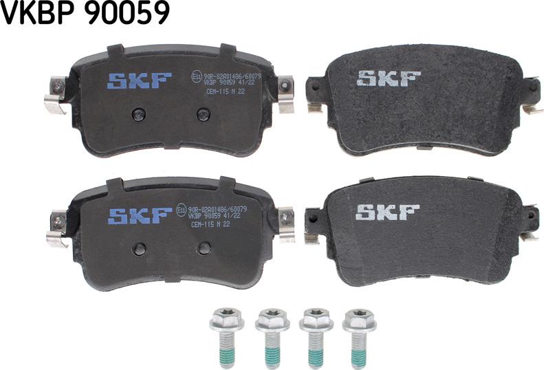 SKF VKBP 90059 - Гальмівні колодки, дискові гальма avtolavka.club