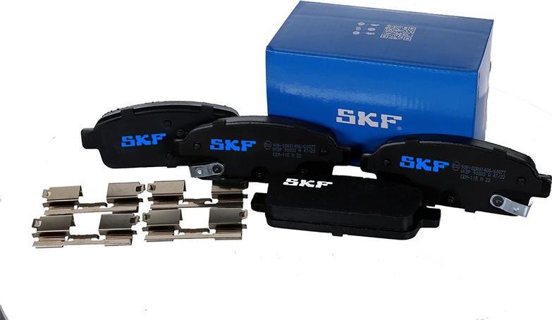 SKF VKBP 90033 A - Гальмівні колодки, дискові гальма avtolavka.club