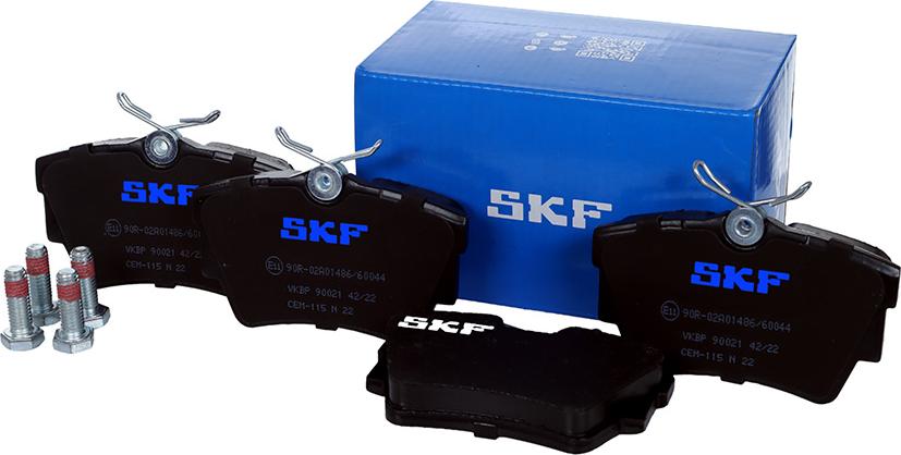 SKF VKBP 90021 - Гальмівні колодки, дискові гальма avtolavka.club