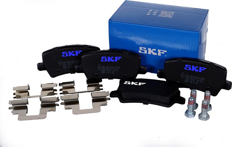 SKF VKBP 90027 - Гальмівні колодки, дискові гальма avtolavka.club