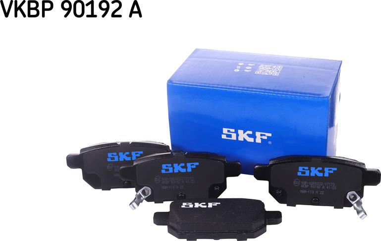 SKF VKBP 90192 A - Гальмівні колодки, дискові гальма avtolavka.club