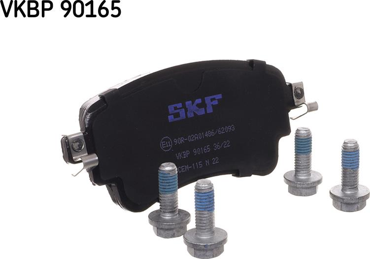 SKF VKBP 90165 - Гальмівні колодки, дискові гальма avtolavka.club