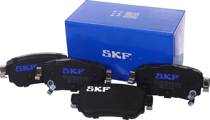 SKF VKBP 90109 A - Гальмівні колодки, дискові гальма avtolavka.club