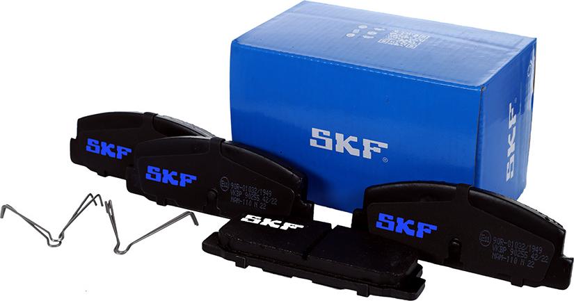 SKF VKBP 90255 - Гальмівні колодки, дискові гальма avtolavka.club