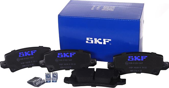 SKF VKBP 90208 A - Гальмівні колодки, дискові гальма avtolavka.club