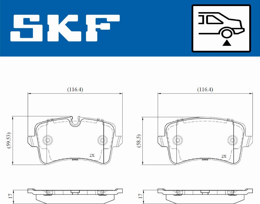 SKF VKBP 90792 E - Гальмівні колодки, дискові гальма avtolavka.club