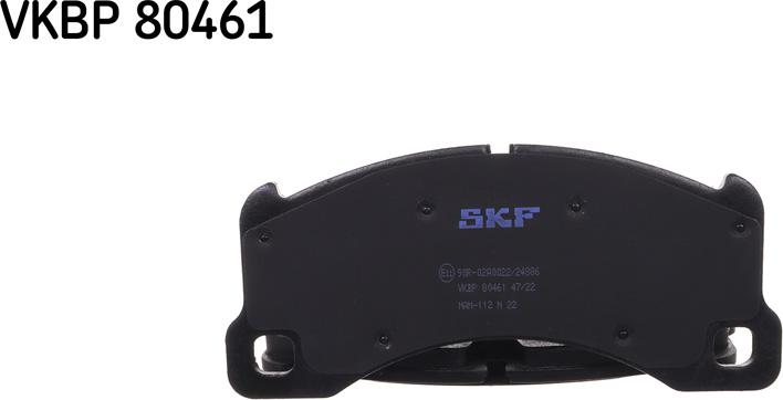 SKF VKBP 80461 - Гальмівні колодки, дискові гальма avtolavka.club