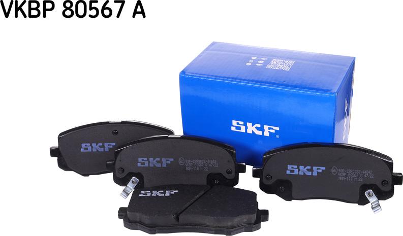 SKF VKBP 80567 A - Гальмівні колодки, дискові гальма avtolavka.club