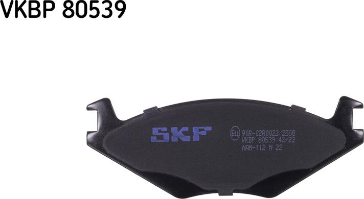 SKF VKBP 80539 - Гальмівні колодки, дискові гальма avtolavka.club