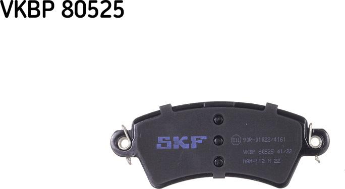 SKF VKBP 80525 - Гальмівні колодки, дискові гальма avtolavka.club