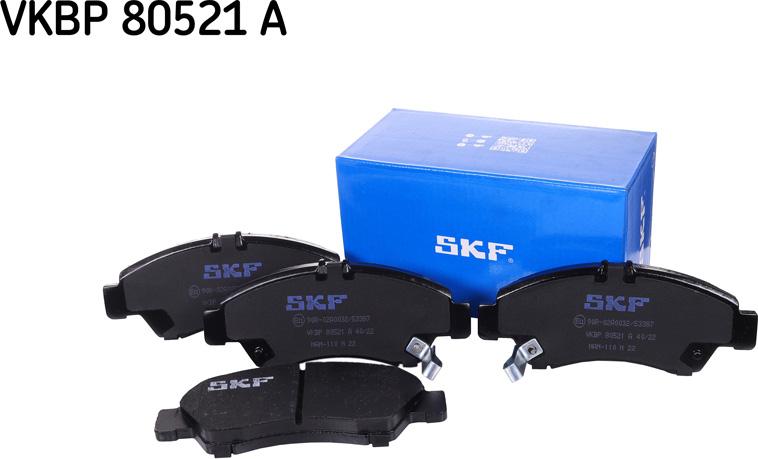 SKF VKBP 80521 A - Гальмівні колодки, дискові гальма avtolavka.club