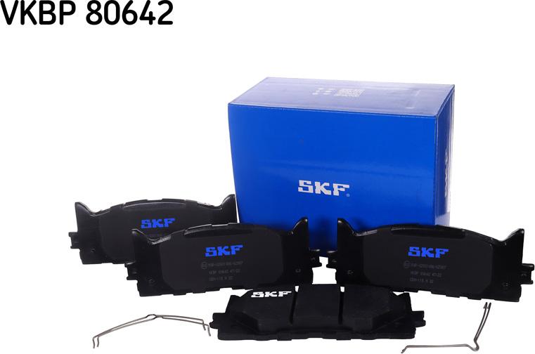 SKF VKBP 80642 - Гальмівні колодки, дискові гальма avtolavka.club