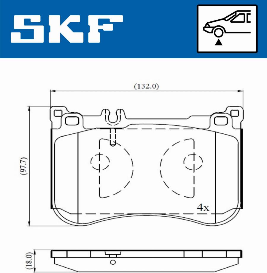 SKF VKBP 80631 - Гальмівні колодки, дискові гальма avtolavka.club