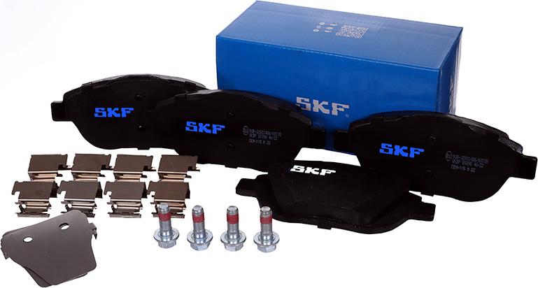 SKF VKBP 80098 - Гальмівні колодки, дискові гальма avtolavka.club