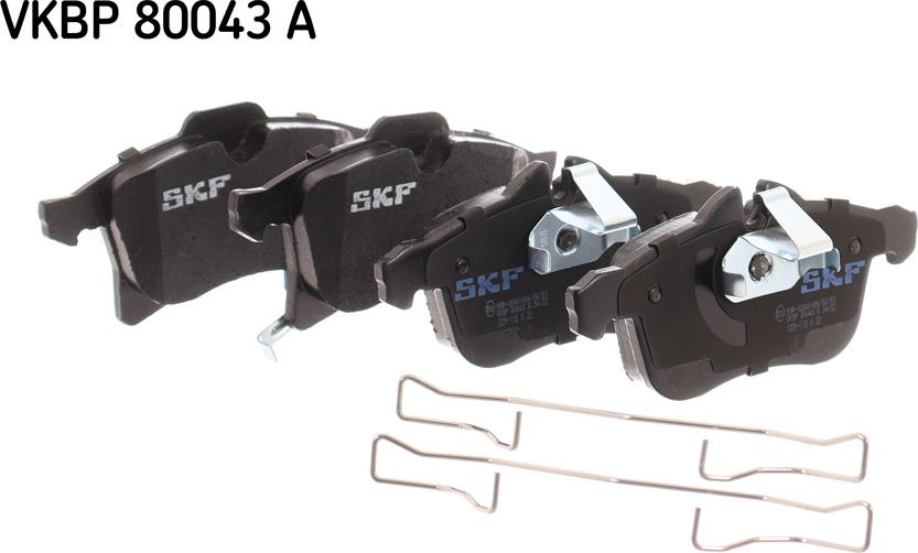 SKF VKBP 80043 A - Гальмівні колодки, дискові гальма avtolavka.club