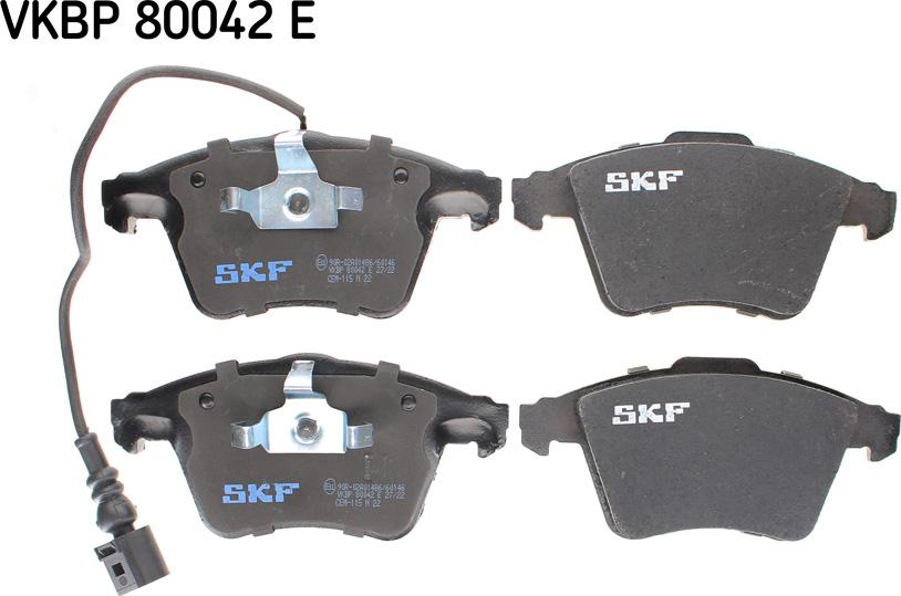 SKF VKBP 80042 E - Гальмівні колодки, дискові гальма avtolavka.club