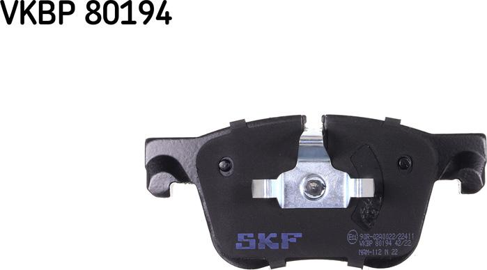 SKF VKBP 80194 - Гальмівні колодки, дискові гальма avtolavka.club