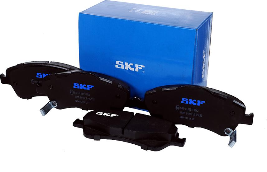 SKF VKBP 80167 A - Гальмівні колодки, дискові гальма avtolavka.club