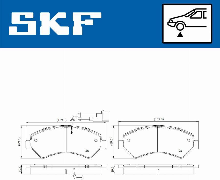 SKF VKBP 80137 E - Гальмівні колодки, дискові гальма avtolavka.club