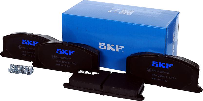 SKF VKBP 80818 A - Гальмівні колодки, дискові гальма avtolavka.club