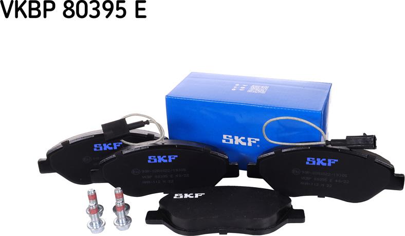 SKF VKBP 80395 E - Гальмівні колодки, дискові гальма avtolavka.club