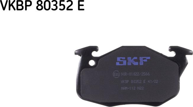 SKF VKBP 80352 E - Гальмівні колодки, дискові гальма avtolavka.club