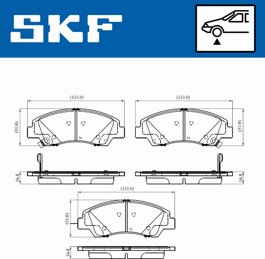 SKF VKBP 80386 A - Гальмівні колодки, дискові гальма avtolavka.club