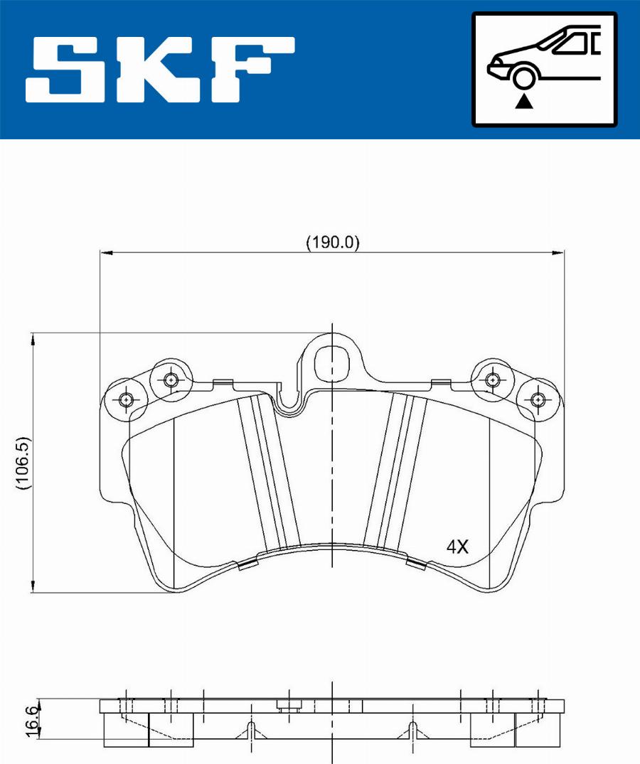 SKF VKBP 80370 - Гальмівні колодки, дискові гальма avtolavka.club