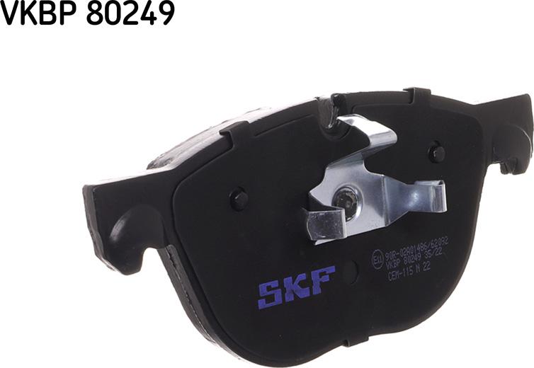 SKF VKBP 80249 - Гальмівні колодки, дискові гальма avtolavka.club