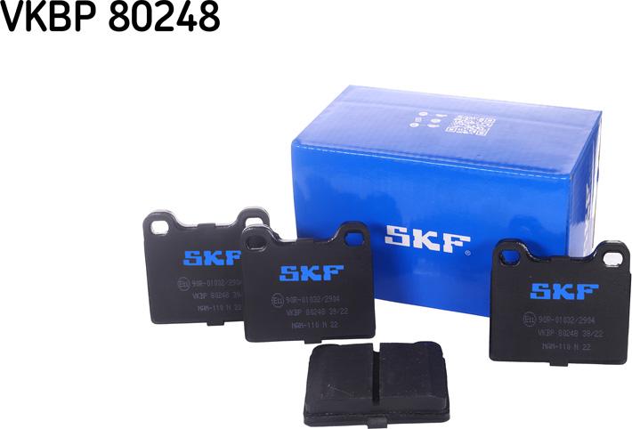 SKF VKBP 80248 - Гальмівні колодки, дискові гальма avtolavka.club