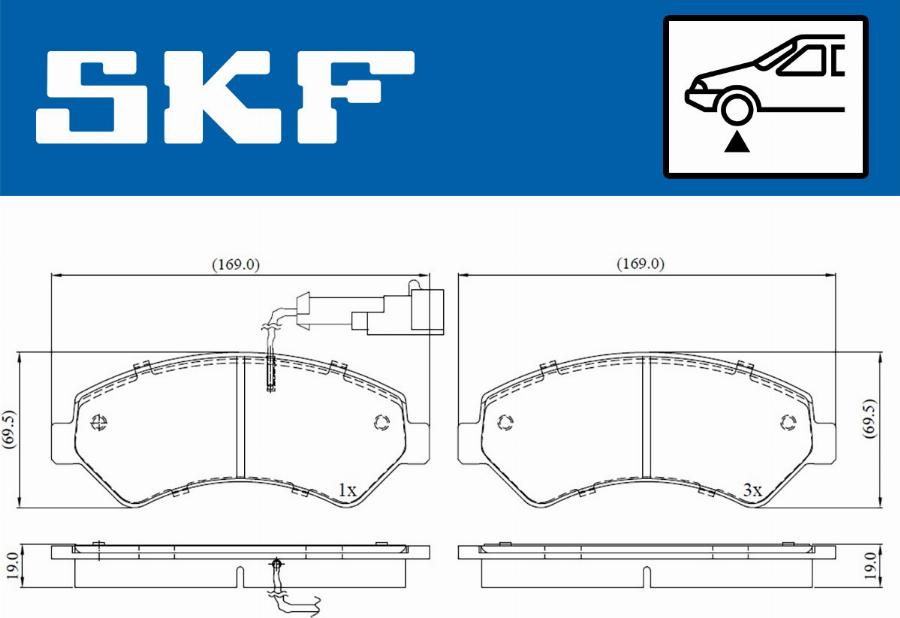 SKF VKBP 80210 E - Гальмівні колодки, дискові гальма avtolavka.club