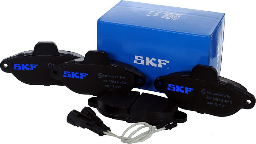 SKF VKBP 80284 E - Гальмівні колодки, дискові гальма avtolavka.club