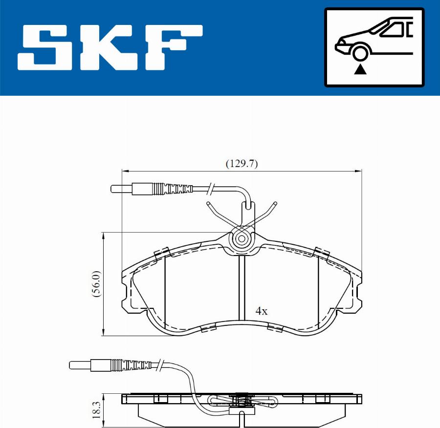 SKF VKBP 80281 E - Гальмівні колодки, дискові гальма avtolavka.club