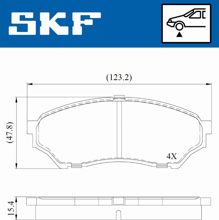 SKF VKBP 81018 - Гальмівні колодки, дискові гальма avtolavka.club