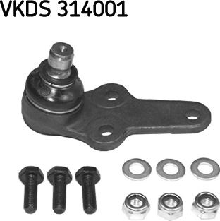 SKF VKDS 314001 - Шарова опора, несучий / направляючий шарнір avtolavka.club