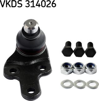 SKF VKDS 314026 - Шарова опора, несучий / направляючий шарнір avtolavka.club