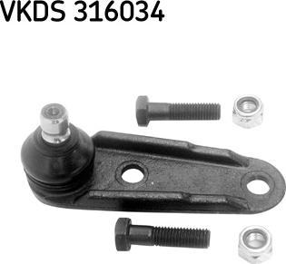 SKF VKDS 316034 - Шарова опора, несучий / направляючий шарнір avtolavka.club