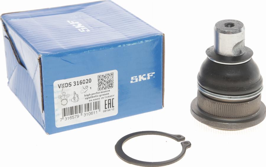 SKF VKDS 316020 - Шарова опора, несучий / направляючий шарнір avtolavka.club