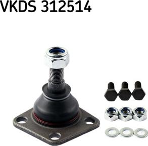 SKF VKDS 312514 - Шарова опора, несучий / направляючий шарнір avtolavka.club