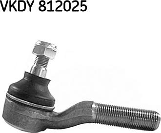 SKF VKDY 812025 - Наконечник рульової тяги, кульовий шарнір avtolavka.club