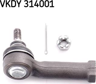 SKF VKDY 314001 - Наконечник рульової тяги, кульовий шарнір avtolavka.club