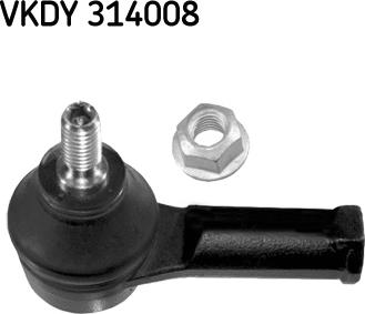 SKF VKDY 314008 - Наконечник рульової тяги, кульовий шарнір avtolavka.club