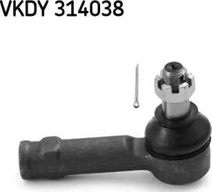 SKF VKDY 314038 - Наконечник рульової тяги, кульовий шарнір avtolavka.club