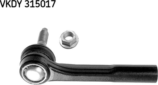 SKF VKDY 315017 - Наконечник рульової тяги, кульовий шарнір avtolavka.club