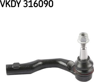 SKF VKDY 316090 - Наконечник рульової тяги, кульовий шарнір avtolavka.club