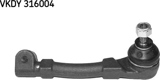 SKF VKDY 316004 - Наконечник рульової тяги, кульовий шарнір avtolavka.club