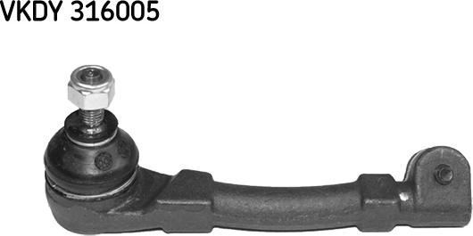 SKF VKDY 316005 - Наконечник рульової тяги, кульовий шарнір avtolavka.club