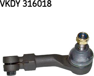 SKF VKDY 316018 - Наконечник рульової тяги, кульовий шарнір avtolavka.club