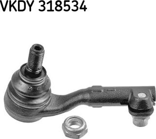 SKF VKDY 318534 - Наконечник рульової тяги, кульовий шарнір avtolavka.club