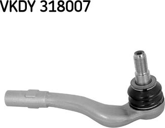 SKF VKDY 318007 - Наконечник рульової тяги, кульовий шарнір avtolavka.club